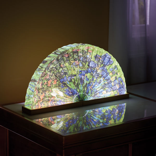 Product image for van Gogh Irises Fan-Shaped Accent Lamp