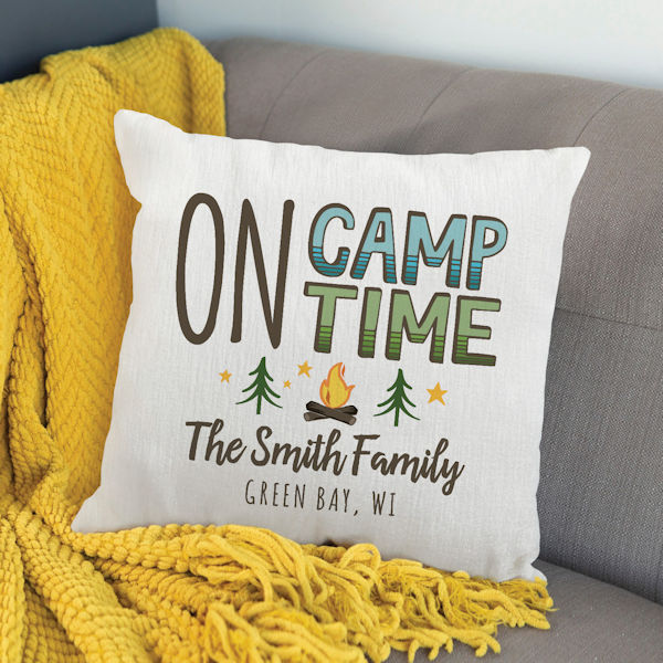 Product image for Personalized On Camp Time Pillow