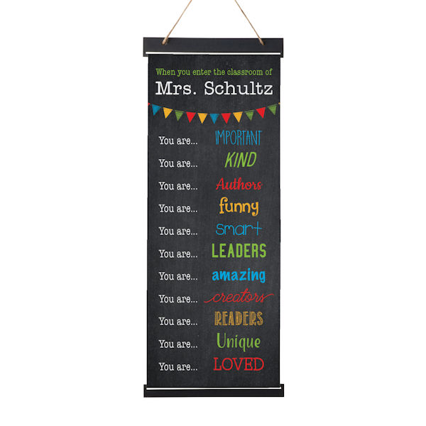 Product image for Personalized Teacher's Wall Banner