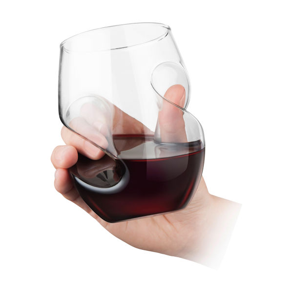 Product image for Final Touch Aerating Wine Glasses Set of 4