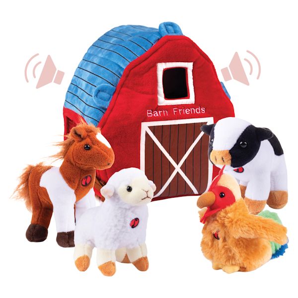 Product image for Plush Talking Toy Set - Barn Friends