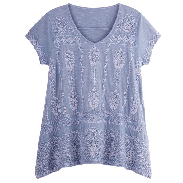 Product image for Tonal Embroidered Tunic