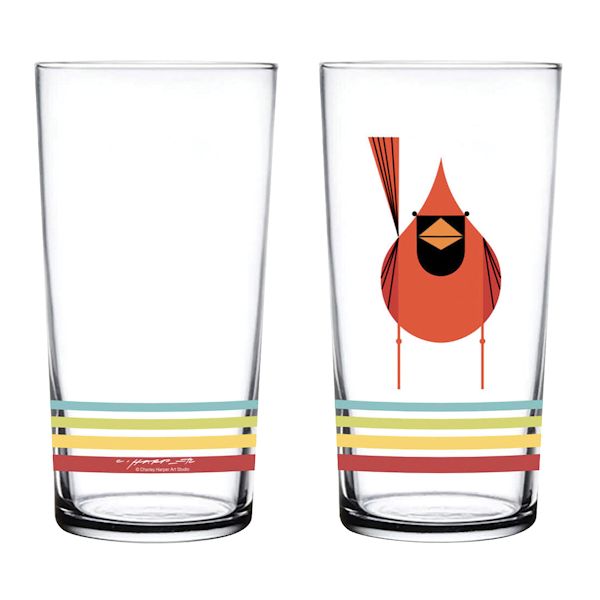 Product image for Charley Harper Cardinal Tumblers