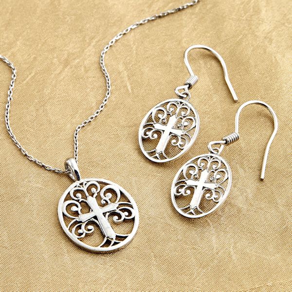 Product image for Tree of Life Cross Necklace