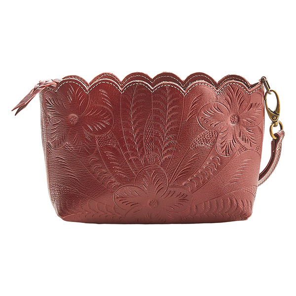 Product image for Tooled Leather Wristlet