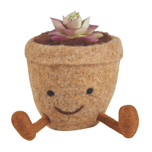 Product image for Felted Faux Succulent Plant Sitters - Set of 3