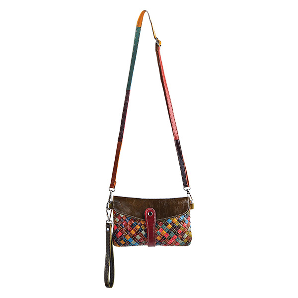 Product image for Woven Leather Wristlet