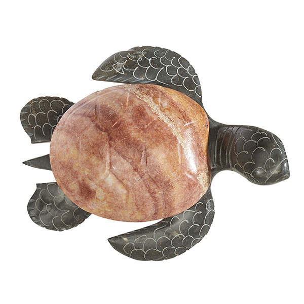 Hand-Carved Marble Turtle Box