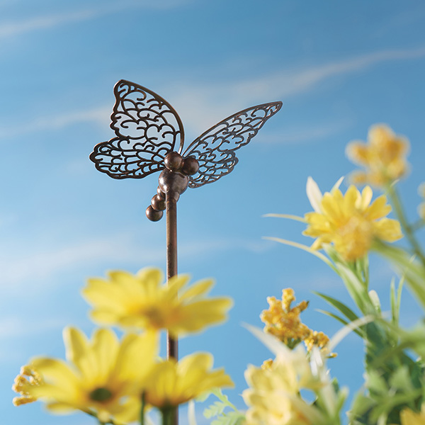 Product image for Filigree Butterfly Garden Stakes - Set of 2