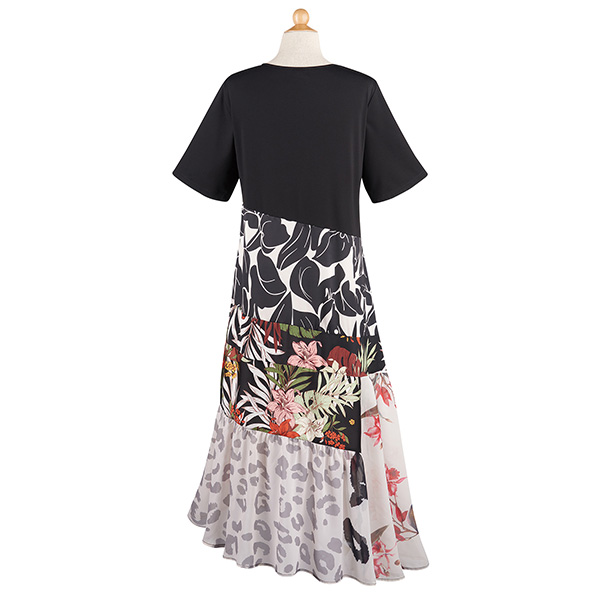 Product image for Multi-print Tiered Dress