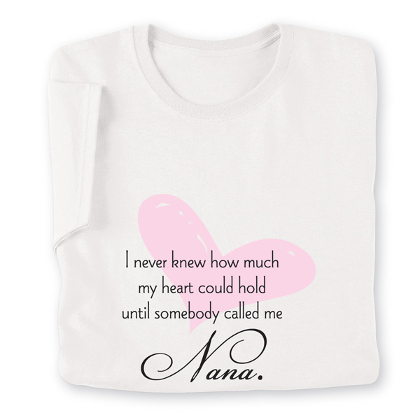 Product image for Personalized I Never Knew How Much My Heart Could Hold T-Shirt or Sweatshirt