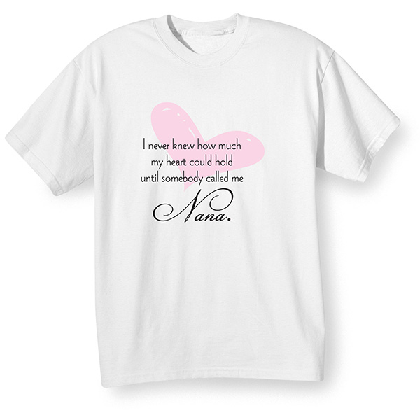 Product image for Personalized I Never Knew How Much My Heart Could Hold T-Shirt or Sweatshirt