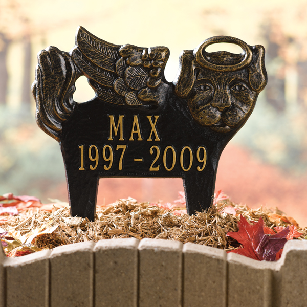 Product image for Personalized Angel Pet Memorial Marker - Dog