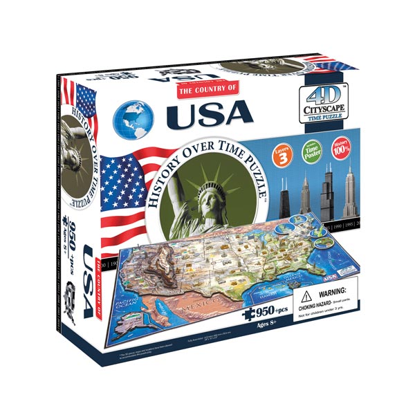 Product image for 4D CITYSCAPE PUZZLE USA