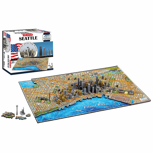 Product image for 4D CITYSCAPE PUZZLE SEATTLE USA