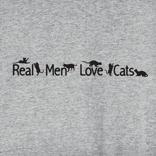 Product image for Real Men Love Cats T-Shirt or Sweatshirt
