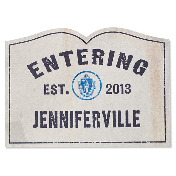 Product image for Personalized Entering Your Town Doormat