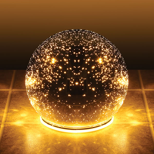 Product image for Lighted Crystal Ball - Silver