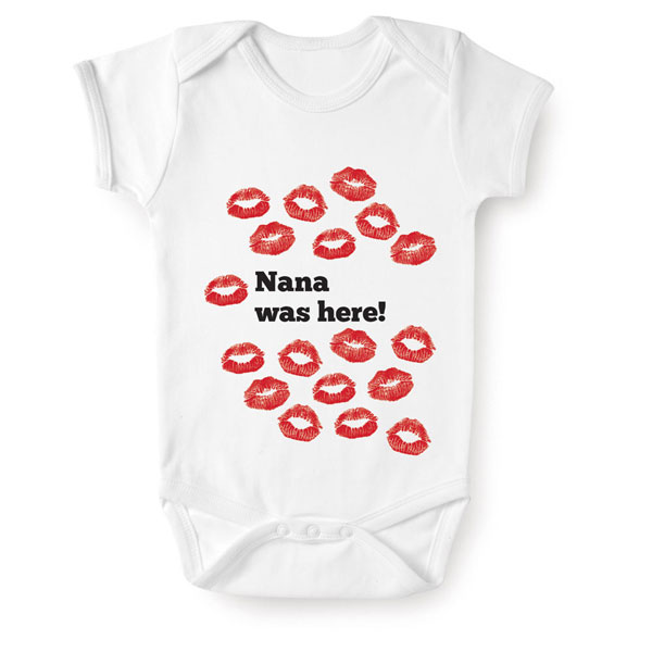 Product image for Personalized Grandma Was Here Snapsuit and Toddler T-Shirt or Sweatshirt