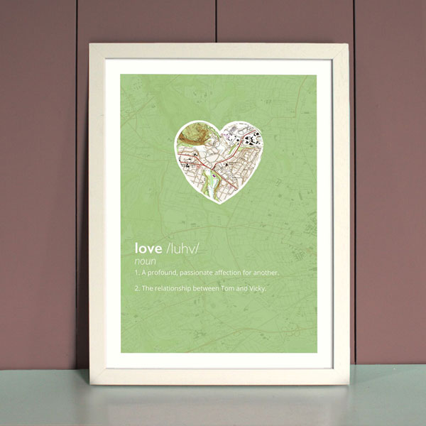Product image for Personalized Love Definition Print