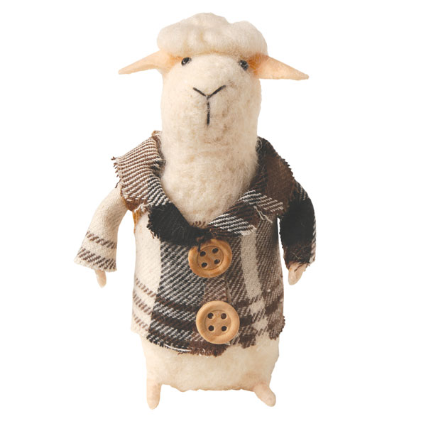 Product image for Felted Wool Cute and Decorative Sheep - Set of 5