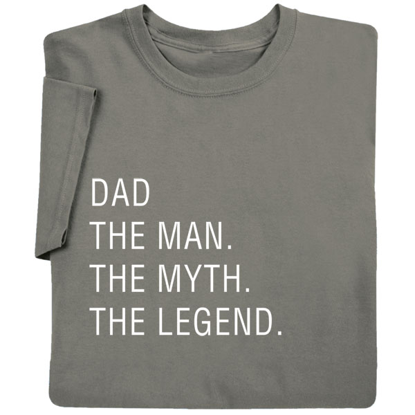 Product image for Personalized 'The Man, The Myth, The Legend' T-Shirt or Sweatshirt