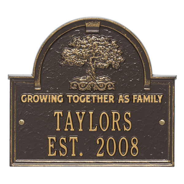 Product image for Personalized Family Tree Anniversary Plaque