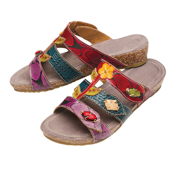 Hand-Painted Aghna Sandals | 6 Reviews | 5 Stars | Signals | HW5722