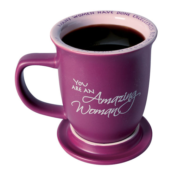 Product image for Proverbs 31:29 'Amazing Woman' Mug & Coaster Set