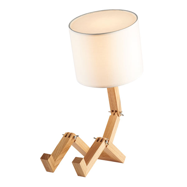 Product image for Louie the Lamp - Wooden Man-Shaped Light Fixture