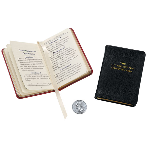 Leatherbound Pocket-Size US Constitution | Signals