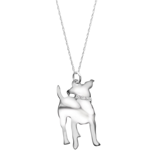  Papillon necklace sterling silver dog breeds pendant w