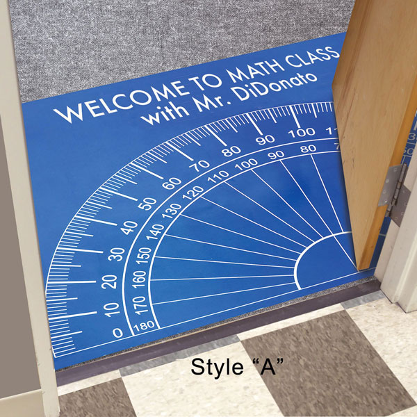 Personalized Protractor Floor or Doormat at Signals | HX3569