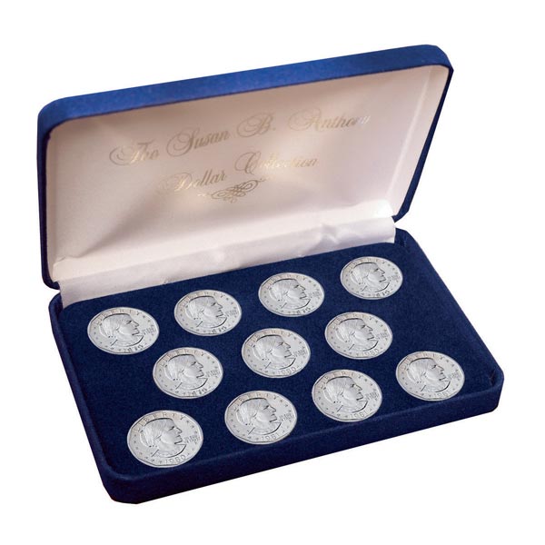 Product image for Complete Susan B. Anthony Dollar Collection In Brilliant Uncirculated Condition