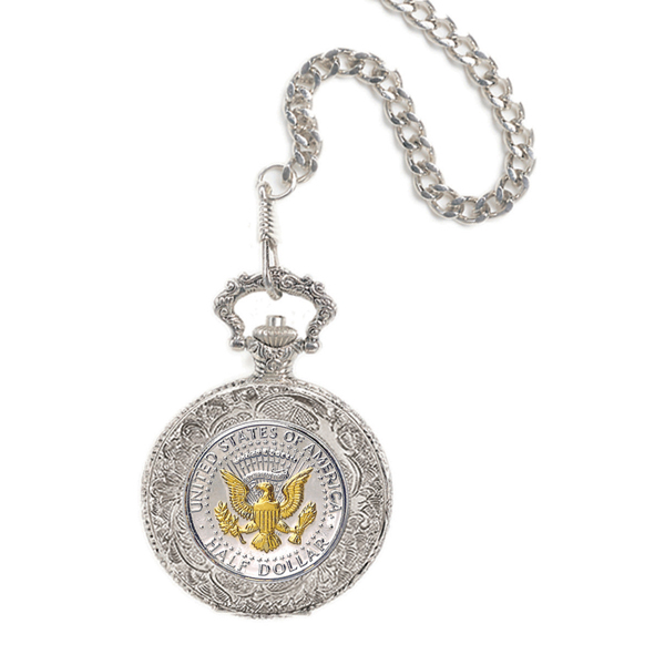 Product image for Selectively Gold-Layered Presidential Seal Pocket Watch