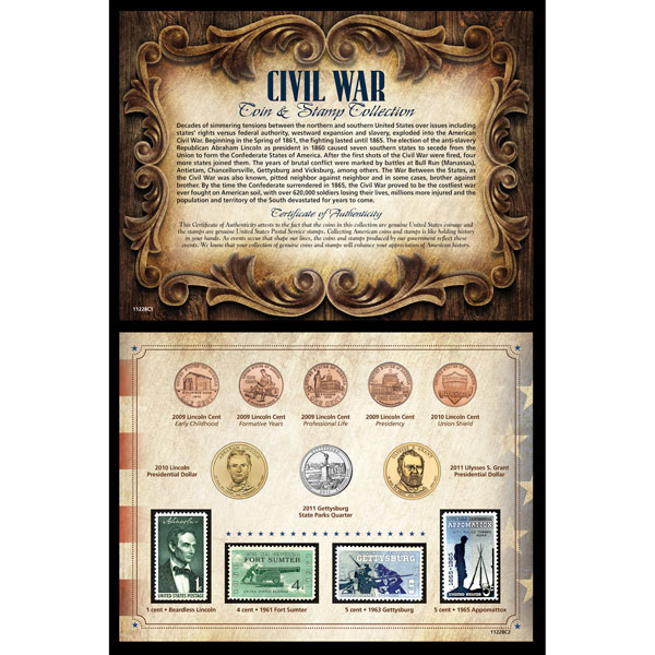 Product image for Civil War Coin & Stamp Collection