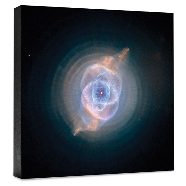 Product image for Hubble Image Canvas Print: The Cat's Eye Nebula: Dying Star Creates Fantasy-Like Sculpture Of Gas And Dust