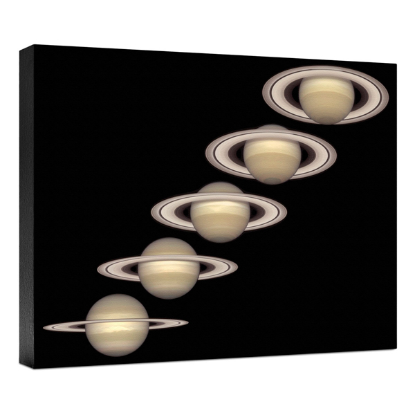 Product image for Hubble Image Canvas Print: Saturn From 1996 To 2000