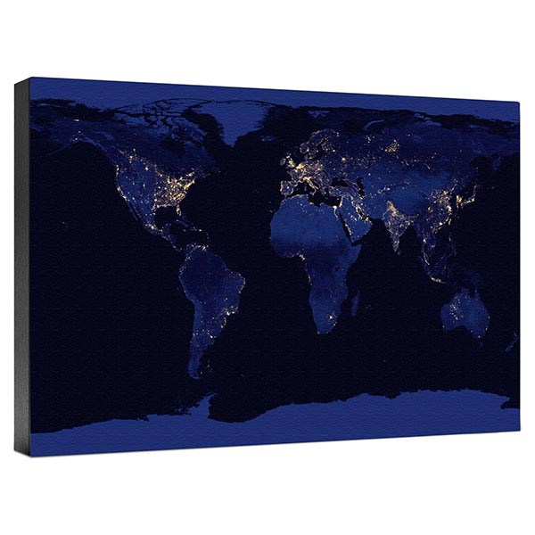 Product image for World At Night Wall Canvas