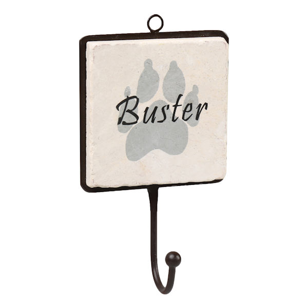 Product image for Personalized Dog Paw Print Wall Hook