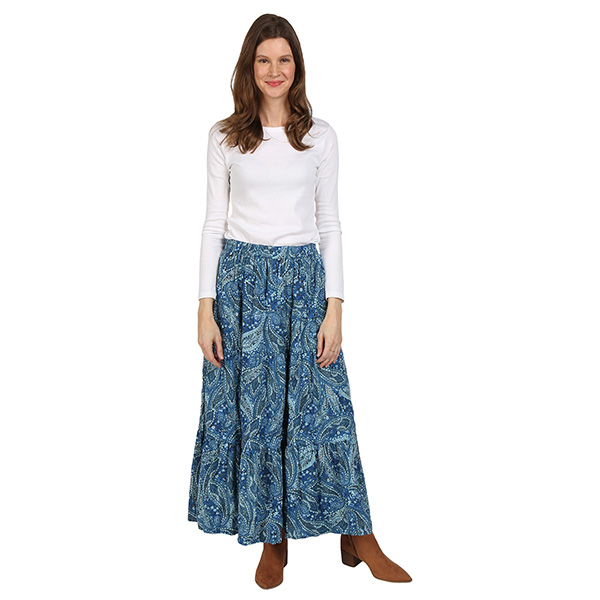 Product image for Paisley Reversible Broomstick Skirt