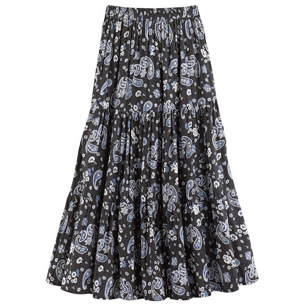 Product image for Paisley Reversible Broomstick Skirt