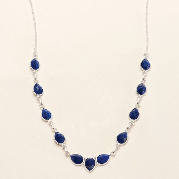 Product image for Blue Lapis Teardrop Necklace