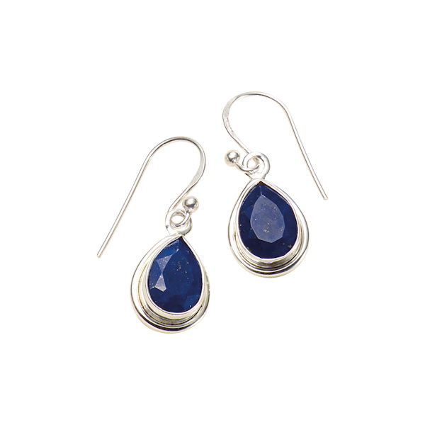 Product image for Blue Lapis Teardrop Earrings