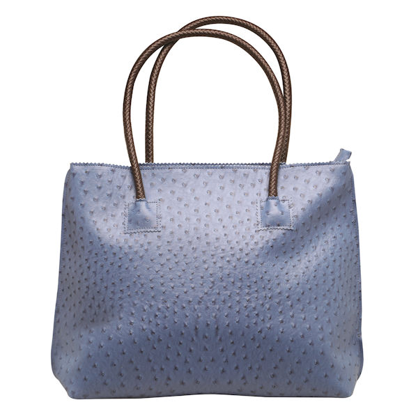 Product image for Faux Leather Ostrich Tote Bag