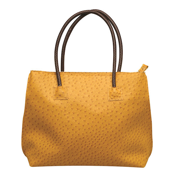 Product image for Faux Leather Ostrich Tote Bag
