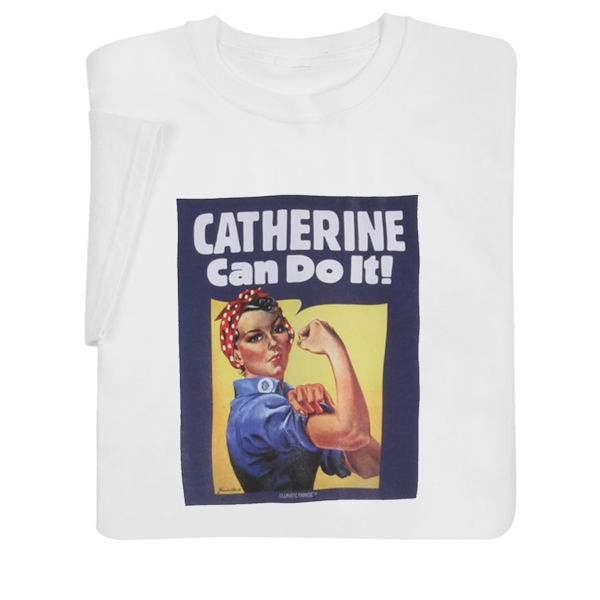 Product image for Personalized Rosie the Riveter T-Shirt or Sweatshirt