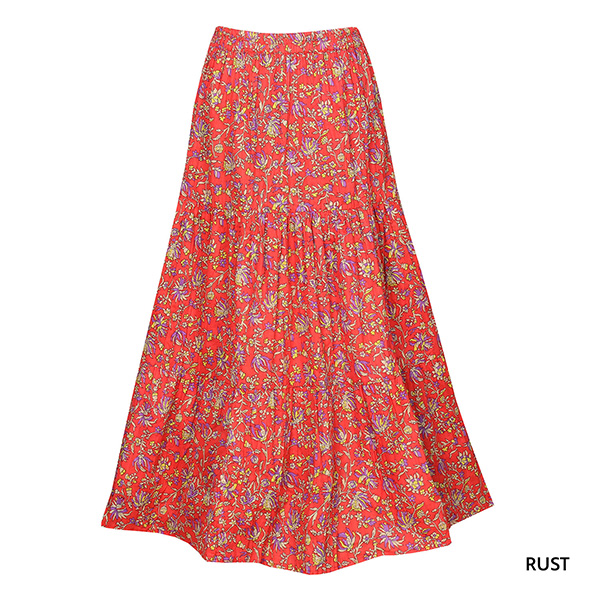 Product image for Traveler's Reversible Long Cotton Skirt