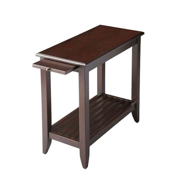 Product image for Merlot Slatted Side Table