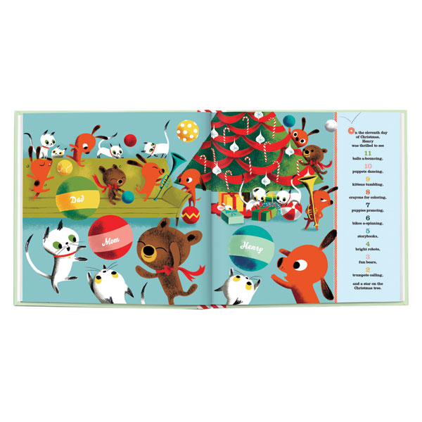 Product image for Personalized 'My 12 Days of Christmas' Story Book